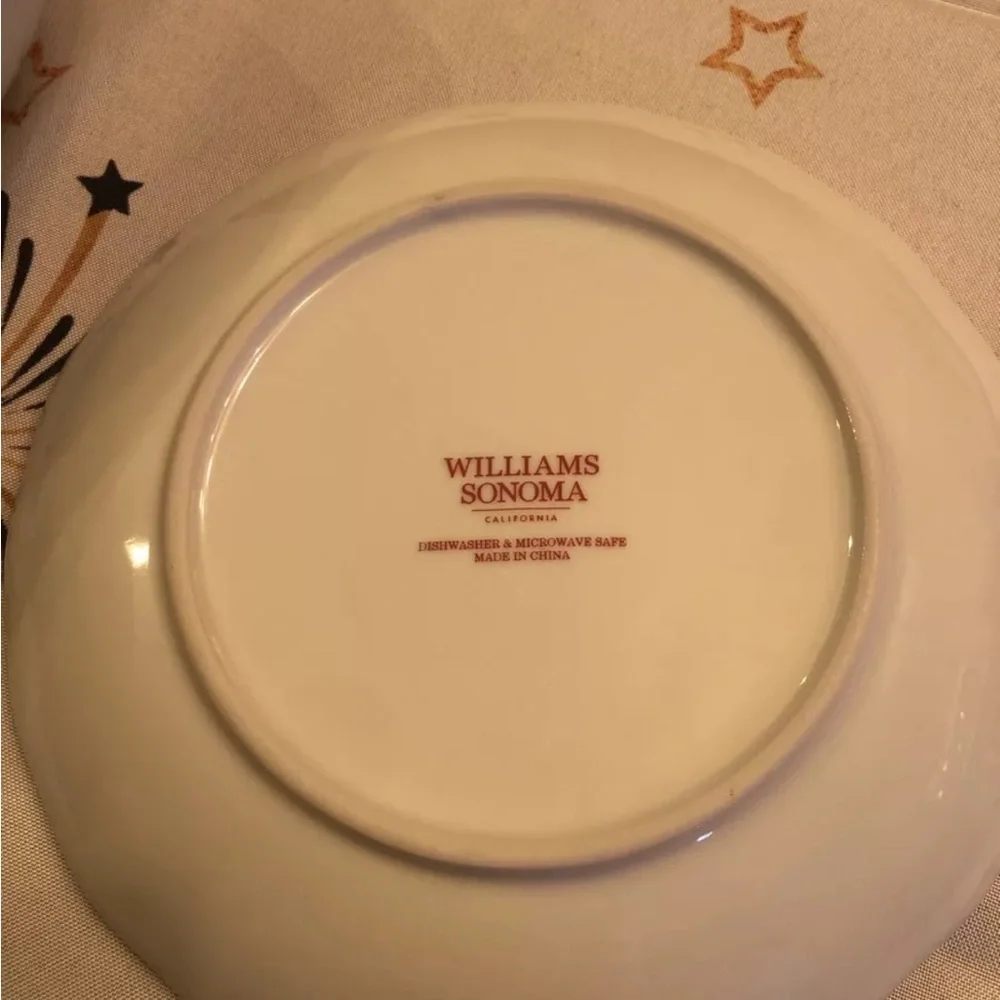Williams Sonoma Twas The Night Before Christmas Santa 8.5” Salad Plate
